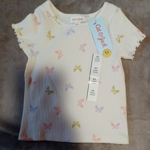 Toddler girls short sleeve shirt